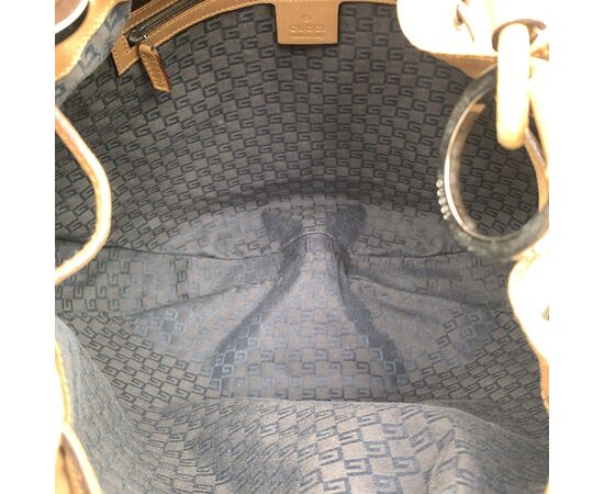 GUCCI Borsa Hobo in Tela Col. Beige Hobo M GUCCI Borsa Hobo in Tela Col. Beige Hobo M