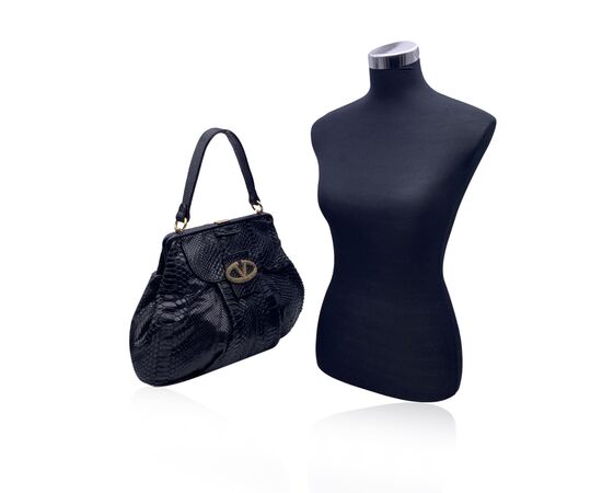 VALENTINO GARAVANI Borsa Shopper Vintage in Pelle Col. Nero VLogo L VALENTINO GARAVANI Borsa Shopper Vintage in Pelle Col. Nero VLogo L