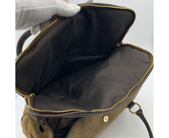 BORBONESE Borsa a Tracolla in Camoscio Col. Marrone M BORBONESE Borsa a Tracolla in Camoscio Col. Marrone M