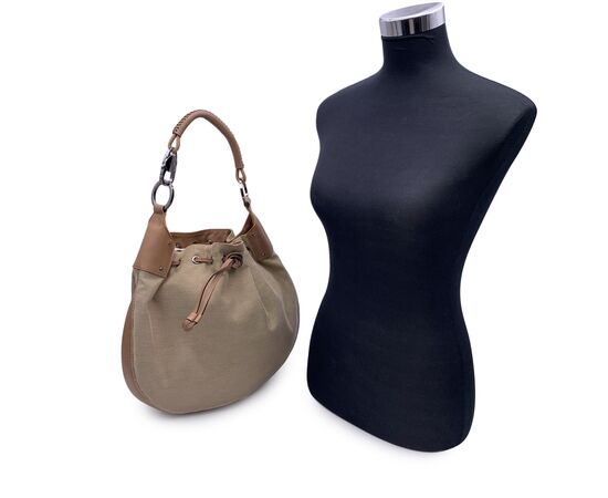 GUCCI Borsa Hobo in Tela Col. Beige Hobo M GUCCI Borsa Hobo in Tela Col. Beige Hobo M