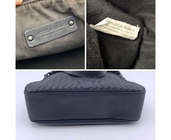 BOTTEGA VENETA Borsa a Tracolla in Tela Col. Nero Veneta M BOTTEGA VENETA Borsa a Tracolla in Tela Col. Nero Veneta M