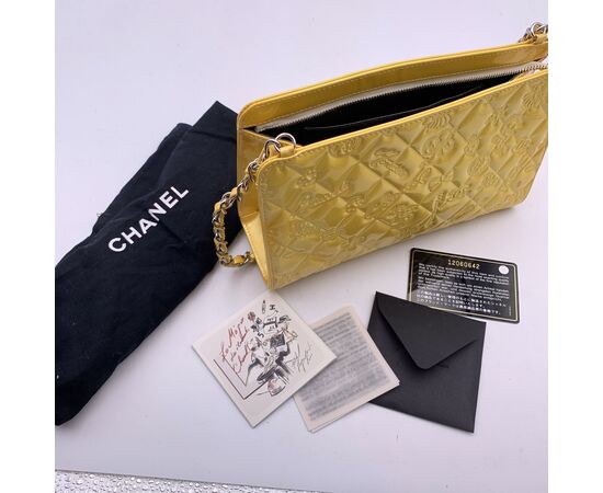 CHANEL Borsa a Tracolla in Pelle Lucida Col. Giallo Lucky Symbols S CHANEL Borsa a Tracolla in Pelle Lucida Col. Giallo Lucky Symbols S