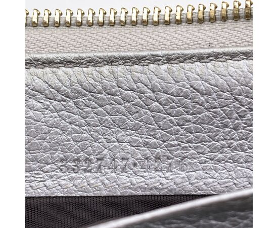 GUCCI Portafoglio in Pelle Col. Argento Continental M GUCCI Portafoglio in Pelle Col. Argento Continental M