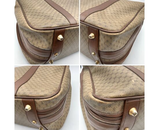 GUCCI Borsa da Viaggio Vintage in Tela Col. Marrone - L GUCCI Borsa da Viaggio Vintage in Tela Col. Marrone - L