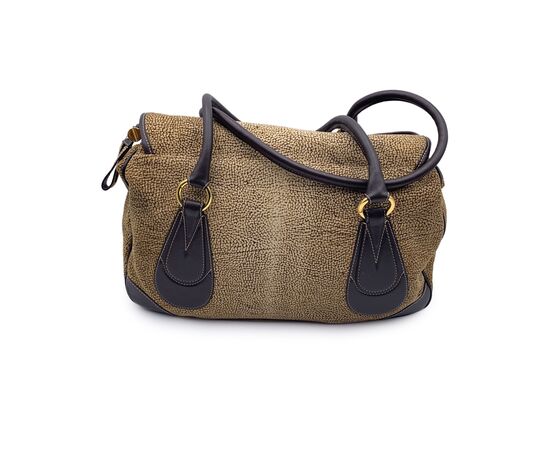 BORBONESE Borsa a Tracolla in Camoscio Col. Marrone M BORBONESE Borsa a Tracolla in Camoscio Col. Marrone M