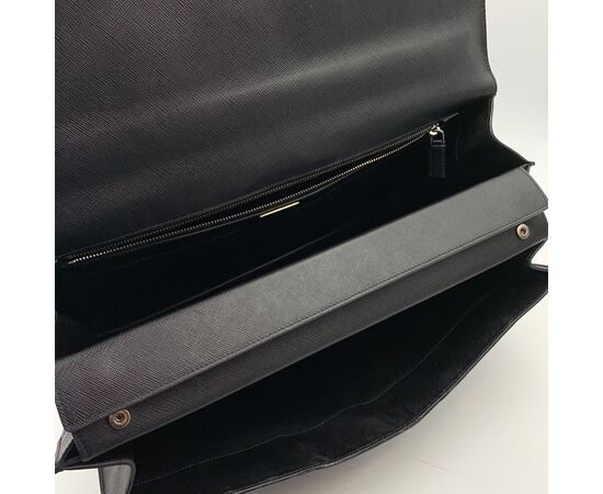 PRADA Borsa Ventiquattrore in Pelle Col. Nero L PRADA Borsa Ventiquattrore in Pelle Col. Nero L