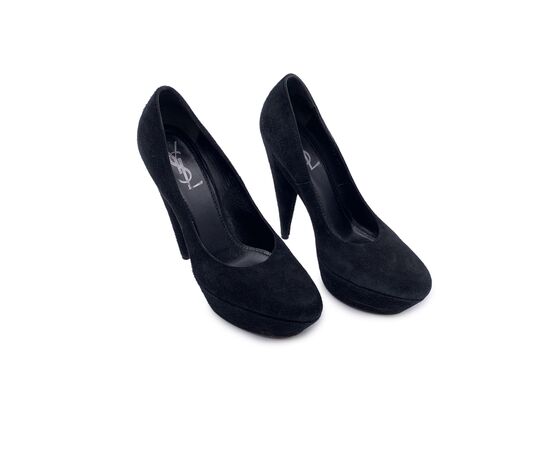 YVES SAINT LAURENT Scarpe con Tacco in Camoscio Col. Nero 40 YVES SAINT LAURENT Scarpe con Tacco in Camoscio Col. Nero 40