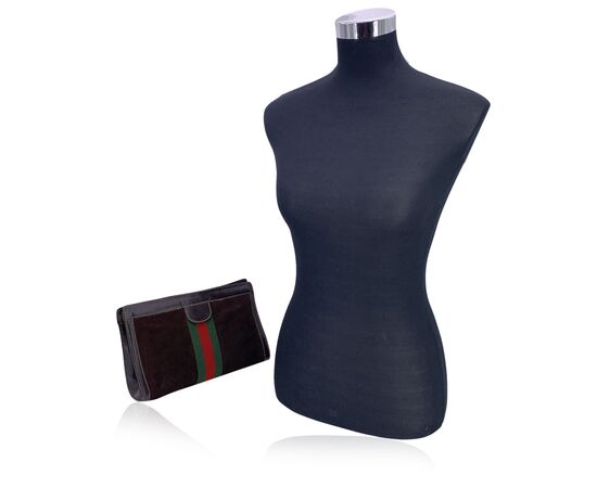 GUCCI Pochette Vintage in Camoscio Col. Marrone S GUCCI Pochette Vintage in Camoscio Col. Marrone S