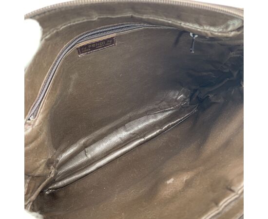 FENDI Borsa a Tracolla Vintage in Pelle Col. Marrone FF M FENDI Borsa a Tracolla Vintage in Pelle Col. Marrone FF M