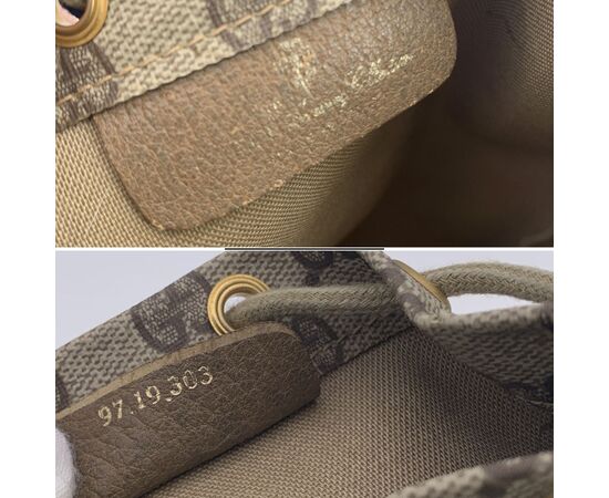 GUCCI Pochette Vintage in Tela Col. Beige Ophidia S