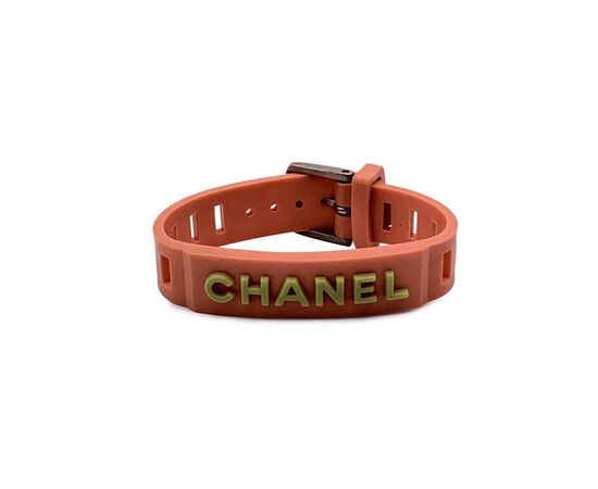 CHANEL Bracciale Vintage in Plastica Col. Arancione CHANEL CHANEL Bracciale Vintage in Plastica Col. Arancione CHANEL