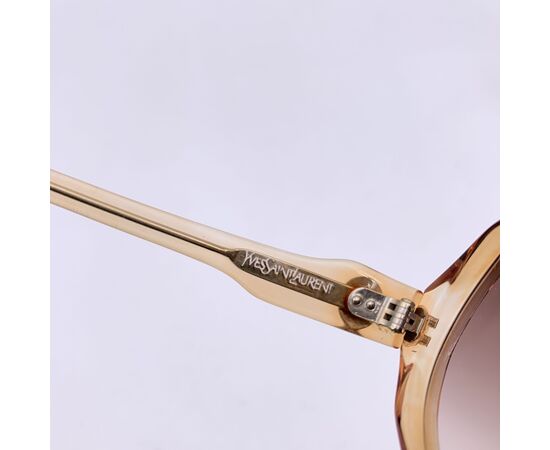 YVES SAINT LAURENT Occhiali da Sole Vintage in Acetato Col. Beige