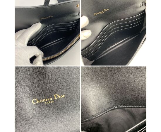 DIOR Portafoglio in Pelle Col. Nero Saddle Wallet On Chain S DIOR Portafoglio in Pelle Col. Nero Saddle Wallet On Chain S