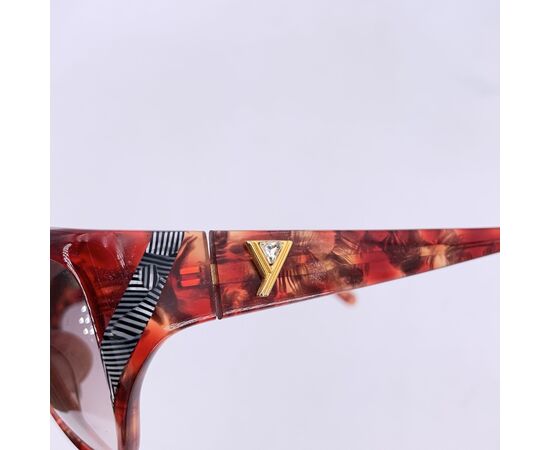 YVES SAINT LAURENT Occhiali da Sole Vintage in Acetato Col. Marrone