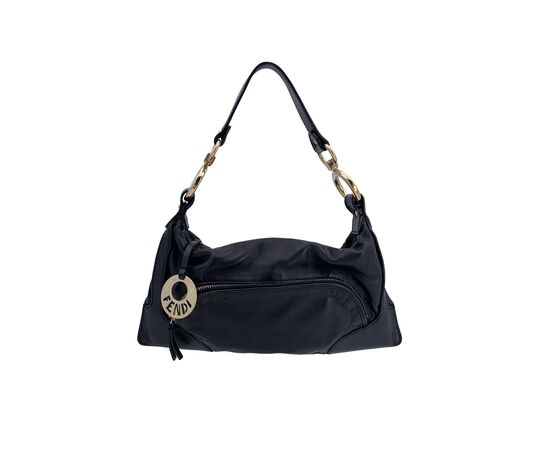 FENDI Borsa a Tracolla in Pelle Col. Nero Chef S FENDI Borsa a Tracolla in Pelle Col. Nero Chef S