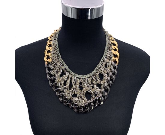 CHANEL Collana in Metallo Col. Grigio Chains CHANEL Collana in Metallo Col. Grigio Chains