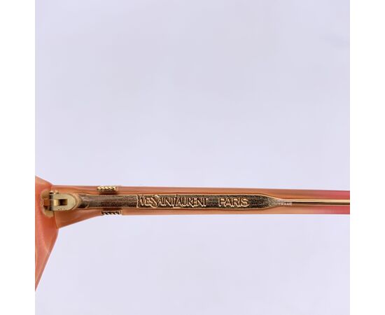 YVES SAINT LAURENT Occhiali da Sole Vintage in Acetato Col. Rosso