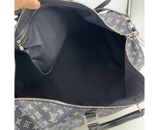 LOUIS VUITTON Borsa da Viaggio in Tela Col. Blu Keepall L LOUIS VUITTON Borsa da Viaggio in Tela Col. Blu Keepall L