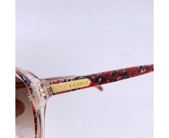 YVES SAINT LAURENT Occhiali da Sole Vintage in Acetato Col. Rosso