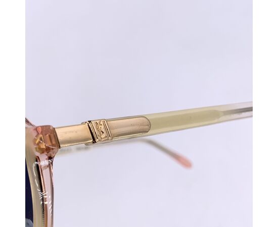 YVES SAINT LAURENT Occhiali da Sole Vintage in Acetato Col. Beige