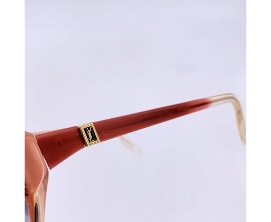 YVES SAINT LAURENT Occhiali da Sole Vintage in Acetato Col. Rosso