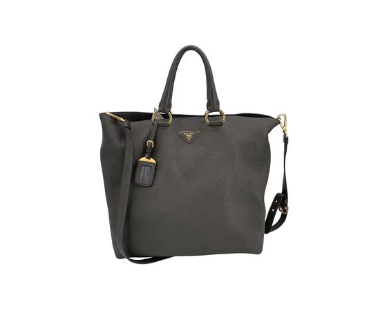 PRADA Borsa Shopper in Pelle Col. Verde L PRADA Borsa Shopper in Pelle Col. Verde L