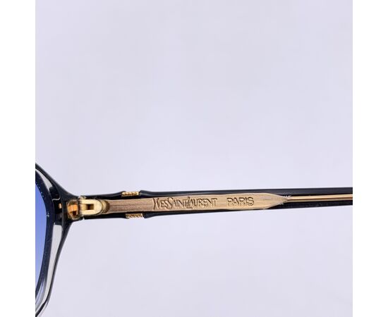 YVES SAINT LAURENT Occhiali da Sole Vintage in Acetato Col. Blu