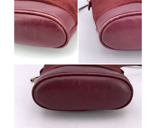 GUCCI Borsa a Tracolla Vintage in Tela Col. Bordeaux S GUCCI Borsa a Tracolla Vintage in Tela Col. Bordeaux S