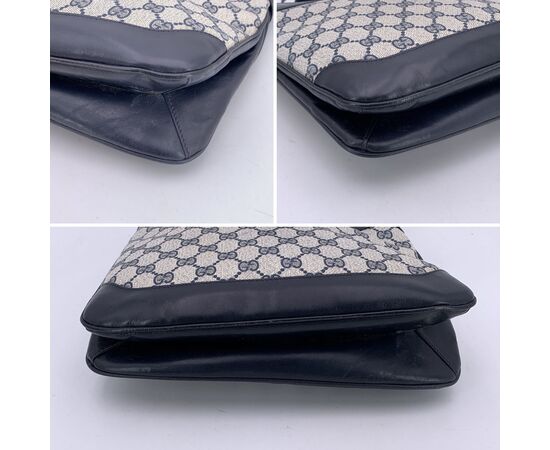 GUCCI Borsa a Tracolla Vintage in Tela Col. Blu M GUCCI Borsa a Tracolla Vintage in Tela Col. Blu M