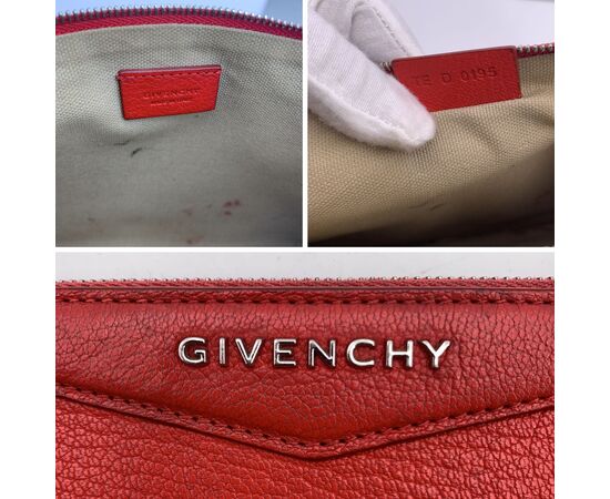 GIVENCHY Pochette in Pelle Col. Rosso Antigona S GIVENCHY Pochette in Pelle Col. Rosso Antigona S