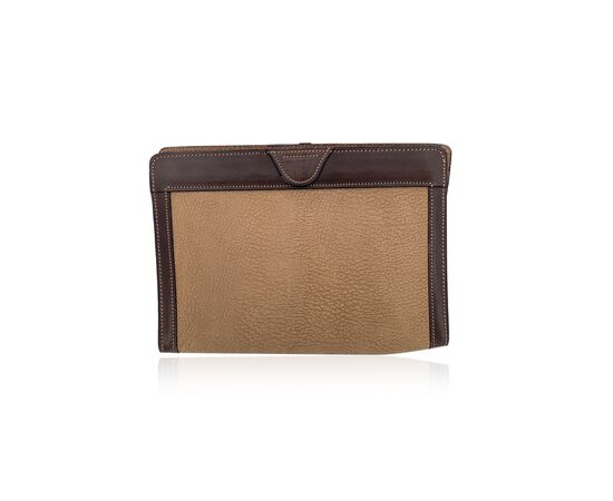 GUCCI Pochette Vintage in Pelle Col. Beige S