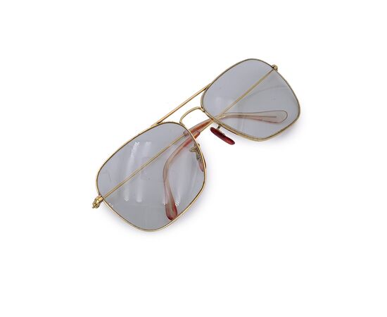 RAY-BAN Occhiali da Sole Vintage in Metallo Col. Oro Square