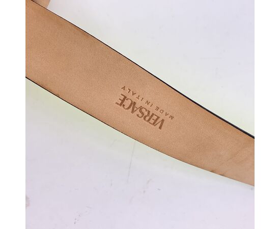 VERSACE Cintura in Pelle Col. Giallo Medusa