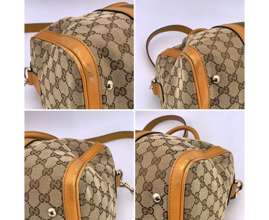 GUCCI Borsa a Mano in Tela Col. Giallo Boston M GUCCI Borsa a Mano in Tela Col. Giallo Boston M