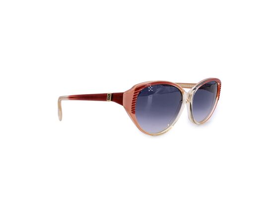 YVES SAINT LAURENT Occhiali da Sole Vintage in Acetato Col. Rosso