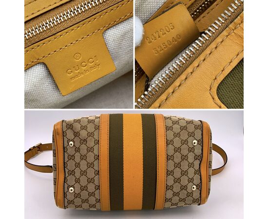GUCCI Borsa a Mano in Tela Col. Giallo Boston M GUCCI Borsa a Mano in Tela Col. Giallo Boston M