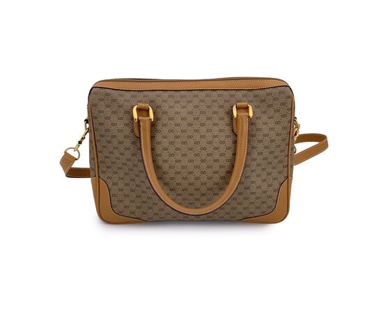 GUCCI Borsa a Mano Vintage in Tela Col. Beige M