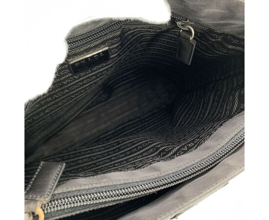 PRADA Borsa Shopper Vintage in Tela Col. Nero Tessuto M PRADA Borsa Shopper Vintage in Tela Col. Nero Tessuto M
