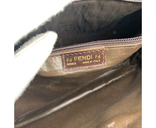 FENDI Borsa a Tracolla Vintage in Pelle Col. Marrone FF M FENDI Borsa a Tracolla Vintage in Pelle Col. Marrone FF M