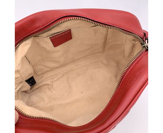GUCCI Borsa a Tracolla in Pelle Col. Rosso Marmont S GUCCI Borsa a Tracolla in Pelle Col. Rosso Marmont S