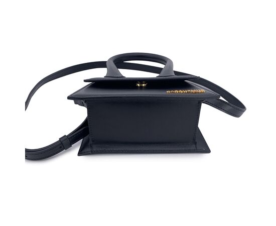 JACQUEMUS Borsa a Mano in Pelle Col. Nero Chiquito S JACQUEMUS Borsa a Mano in Pelle Col. Nero Chiquito S