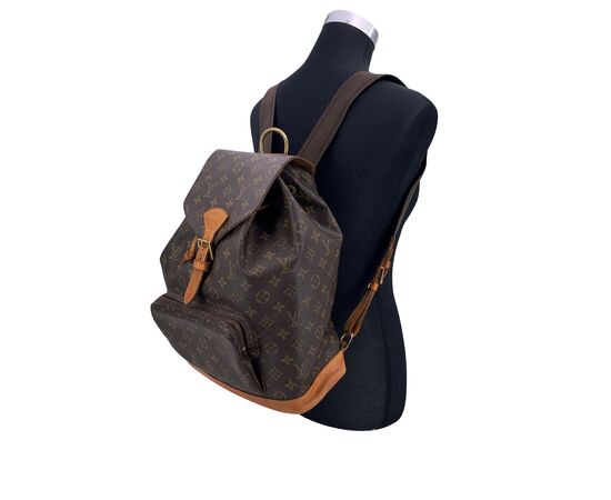 LOUIS VUITTON Zaino Vintage in Tela Col. Marrone Montsouris Vintage M LOUIS VUITTON Zaino Vintage in Tela Col. Marrone Montsouris Vintage M
