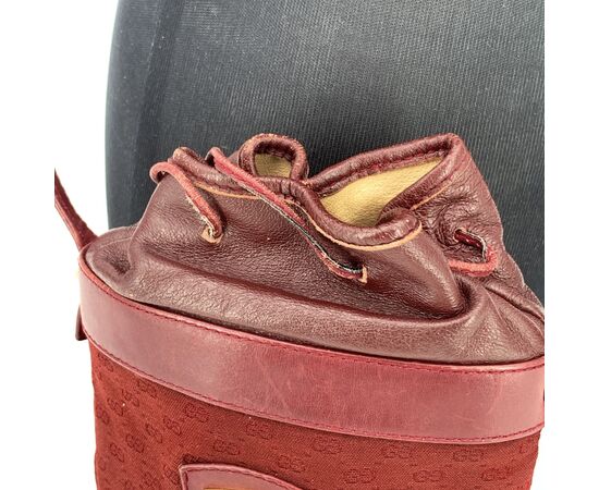 GUCCI Borsa a Tracolla Vintage in Tela Col. Bordeaux S GUCCI Borsa a Tracolla Vintage in Tela Col. Bordeaux S