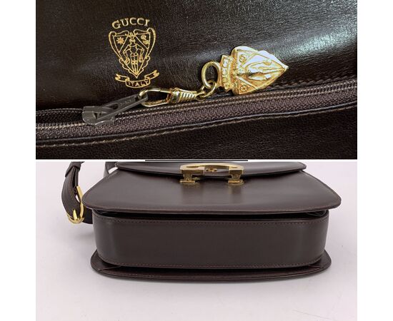 GUCCI Borsa a Tracolla Vintage in Pelle Col. Marrone M GUCCI Borsa a Tracolla Vintage in Pelle Col. Marrone M