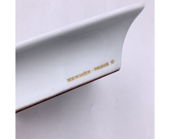 HERMES Posacenere Home Decor Vintage in Altro Col. Bianco Cornucopia M HERMES Posacenere Home Decor Vintage in Altro Col. Bianco Cornucopia M