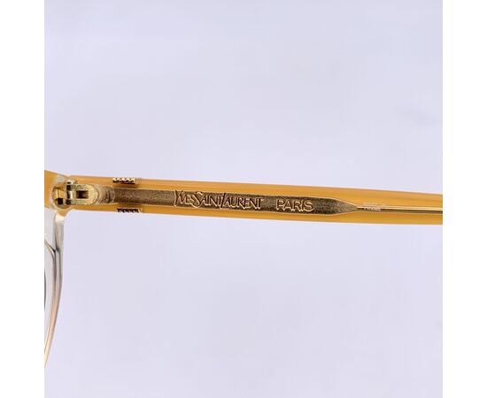 YVES SAINT LAURENT Occhiali da Sole Vintage in Acetato Col. Giallo
