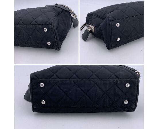 PRADA Borsa a Tracolla in Tela Col. Nero Tessuto M PRADA Borsa a Tracolla in Tela Col. Nero Tessuto M