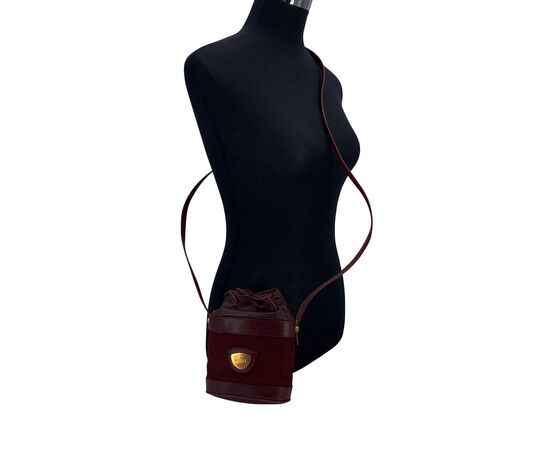 GUCCI Borsa a Tracolla Vintage in Tela Col. Bordeaux S GUCCI Borsa a Tracolla Vintage in Tela Col. Bordeaux S