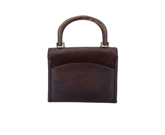 GUCCI Borsa a Mano Vintage in Pelle Col. Marrone M