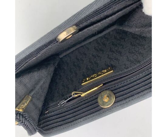 YVES SAINT LAURENT Borsa a Tracolla Vintage in Tela Col. Nero S